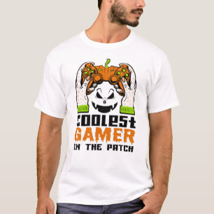 Coolest Gamer In The Patch Halloween Gift T-Shirt