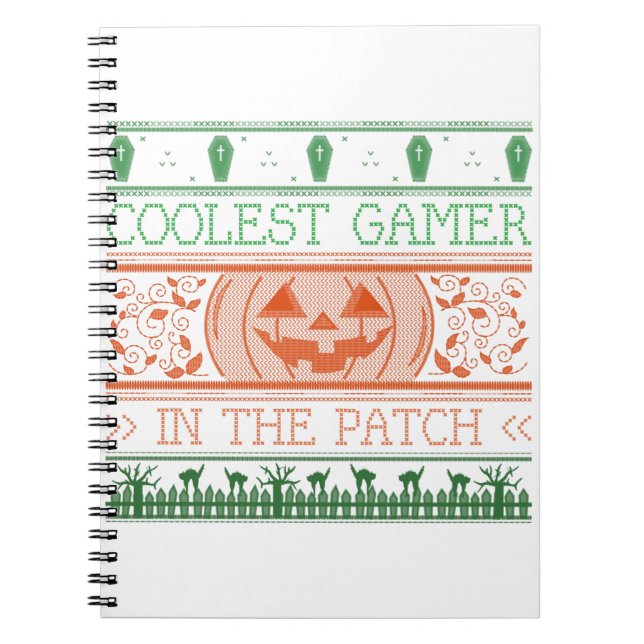 Coolest Gamer In The Patch Notebook (Front)