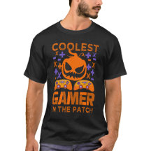 Coolest gamer in the patch Tee, Halloween pumpkin