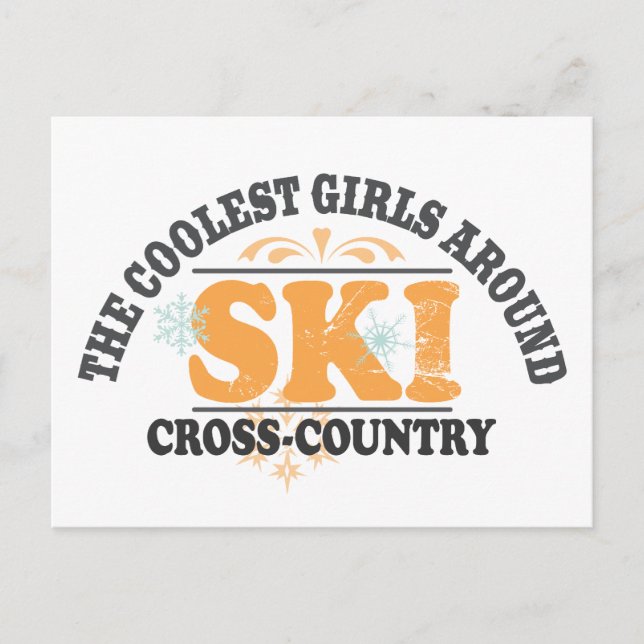 Coolest Girls XC Ski Postcard (Front)