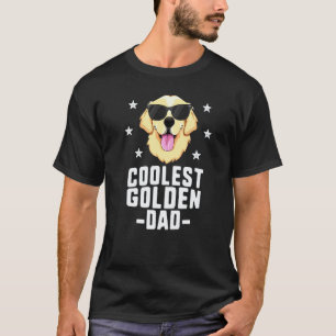 Coolest Golden Dad For Men Retriever New Dog Owner T-Shirt