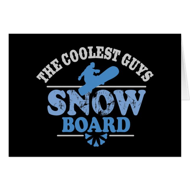 Coolest Guys Snowboard (Front Horizontal)