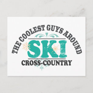 Coolest Guys XC Ski Postcard