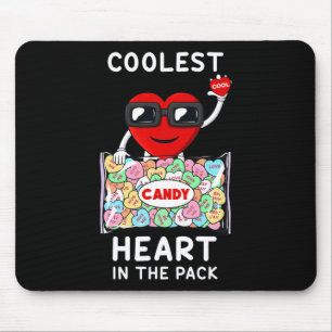 Coolest Heart In The Pack Fun Valentines Day Toddl Mouse Mat