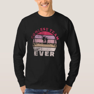 Coolest Hiking Team Ever Mountains Trekking Vintag T-Shirt