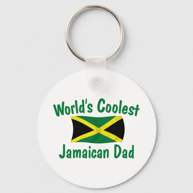 Coolest Jamaican Dad Key Ring (Front)