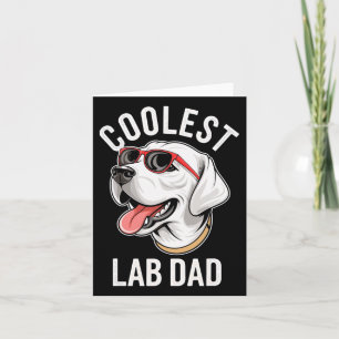 Coolest Lab Dad Labrador Retriever Dog Dad Men's I Card