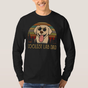 Coolest Lab Dad Yellow Labrador Retriever Vintage T-Shirt