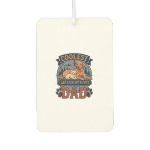 Coolest Labrador Retriever Dad Dog Mountain Paw Pr Car Air Freshener