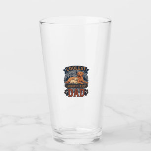 Coolest Labrador Retriever Dad Dog Mountain Paw Pr Glass