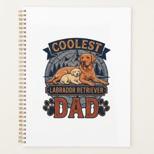 Coolest Labrador Retriever Dad Dog Mountain Paw Pr Planner