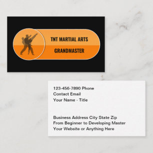 Coolest Martial Arts Grandmaster Business Cards
