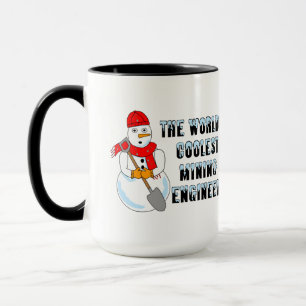 Coolest Mining Engineer Snowman Mug