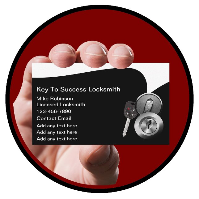 Coolest Modern Locksmith Business Cards (Creator Uploaded)