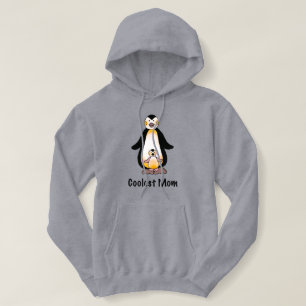 Coolest Mom Penguin Family Design Hoodie