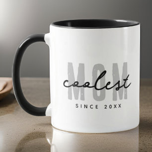 Coolest Mom Since 20XX Modern Simple Preppy Mug
