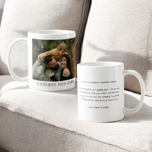 Coolest Mum Ever Photo Sweet Message Mother's Day Coffee Mug