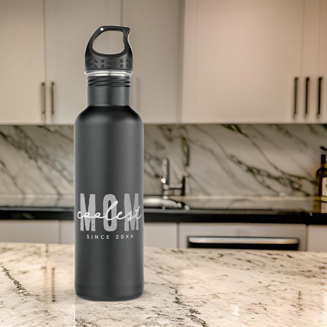 Coolest Mum Since 20XX Modern Simple Preppy 710 Ml Water Bottle (Creator Uploaded)