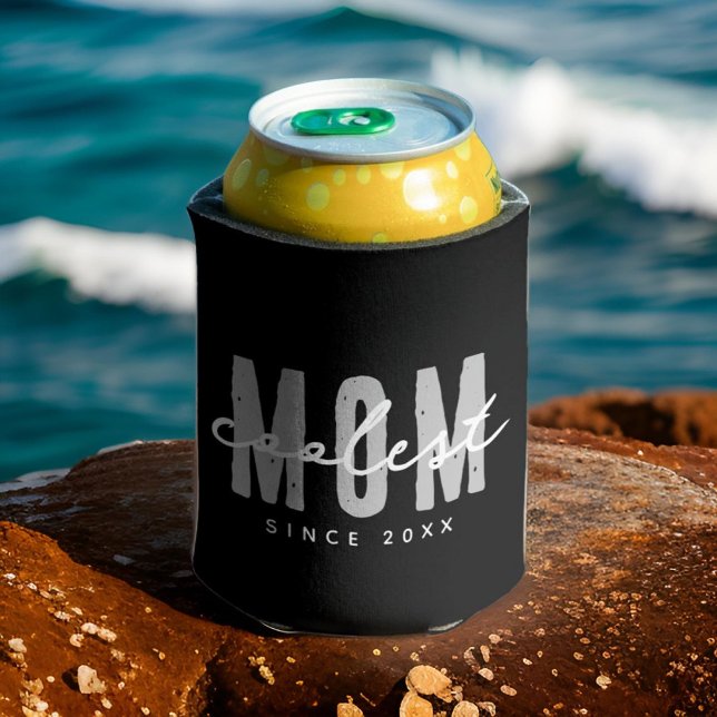 Coolest Mum Since 20XX Modern Simple Preppy Can Cooler (Creator Uploaded)