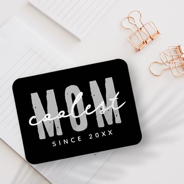 Coolest Mum Since 20XX Modern Simple Preppy Magnet (Creator Uploaded)