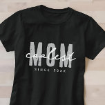 Coolest Mum Since 20XX Modern Simple Preppy T-Shirt<br><div class="desc">This simple and modern design is composed of san serif typography.</div>