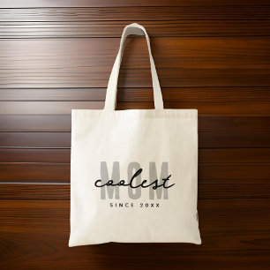 Coolest Mum Since 20XX Modern Simple Preppy Tote Bag