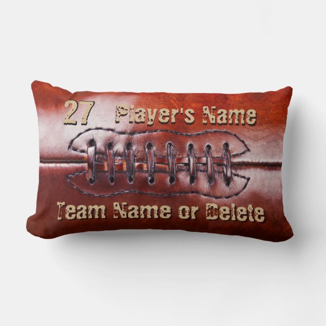 Coolest Old look Personalised Football Team Gifts Lumbar Cushion (Front)