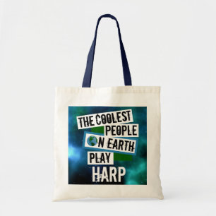 Coolest People on Earth Play Harp Tote Bag