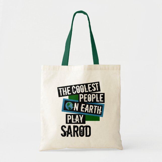 Coolest People on Earth Play Sarod Tote Bag (Front)