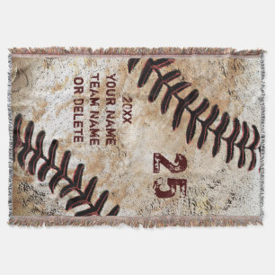 Coolest Personalised Baseball Throw Blanket