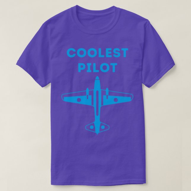 Coolest Pilot  T-Shirt (Design Front)