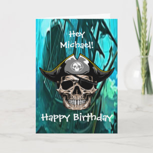 coolest pirate birthday card