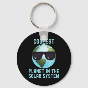 Coolest Planet In The Solar System Funny Earth Day Key Ring