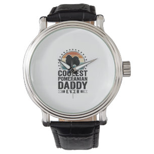 Coolest Pomeranian Daddy Vintage Dog Dad Shirt_1 Watch
