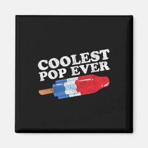 Coolest Pop Ever Popsicle Funny Retro Bomb Fathers Magnet