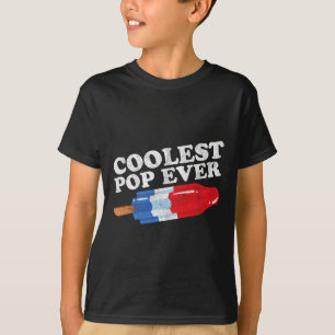 Coolest Pop Ever Popsicle Funny Retro Bomb Fathers T-Shirt