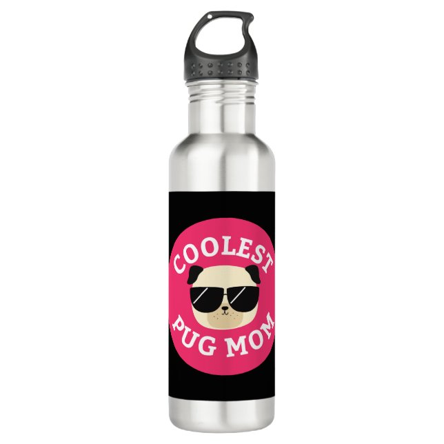Coolest Pug Mum 710 Ml Water Bottle (Front)