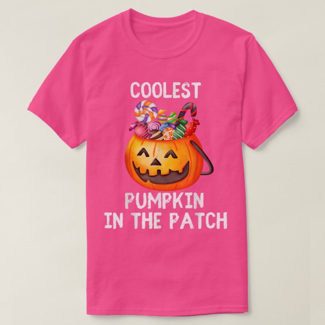 Coolest Pumpkin Candy In The Patch Halloween  T-Shirt (Design Front)