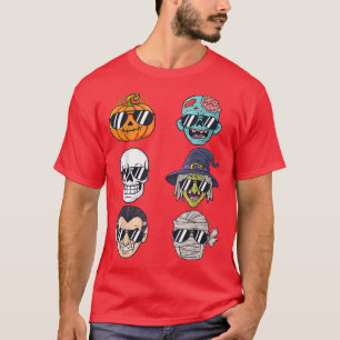 Coolest Pumpkin Halloween Skeleton Witch Vampire B T-Shirt