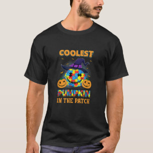 Coolest Pumpkin In The Patch Autism Awareness Hall T-Shirt
