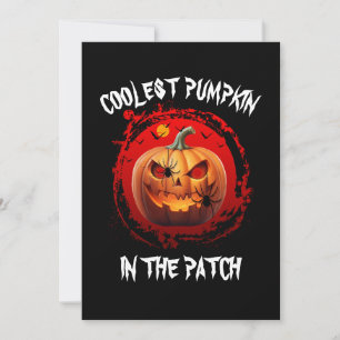 COOLEST PUMPKIN IN THE PATCH CUSTOM INVITATION