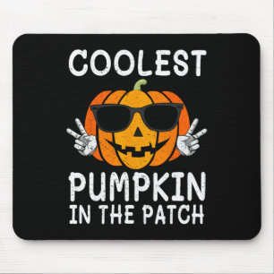 Coolest Pumpkin In The Patch Fun Boys Girls Kids H Mouse Mat
