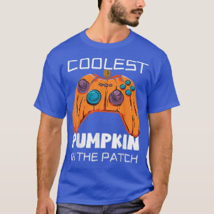 Coolest Pumpkin In The Patch Gamer Boys Halloween T-Shirt
