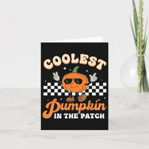 Coolest Pumpkin In The Patch Halloween Boys Girls Card