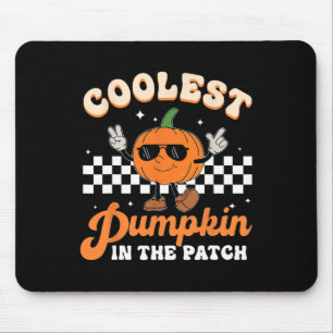Coolest Pumpkin In The Patch Halloween Boys Girls Mouse Mat