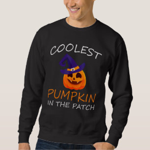 Coolest Pumpkin In The Patch Halloween Boys Girls Sweatshirt