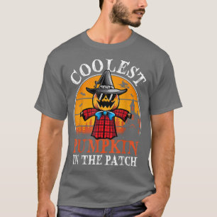 Coolest Pumpkin In The Patch Halloween Boys Girls T-Shirt