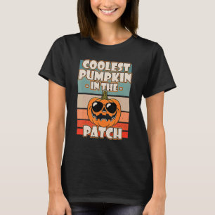 Coolest Pumpkin In The Patch Halloween Boys Girls T-Shirt