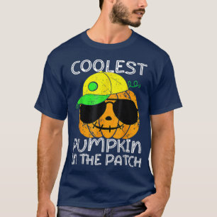 Coolest Pumpkin In The Patch Halloween Boys Girls T-Shirt