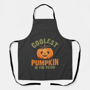 Coolest Pumpkin In The Patch Halloween Design Apron
